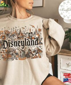 Vintage Disneyland Halloween Shirt Retro Mickey And Friends Skeleton Park Unisex T Shirt 4