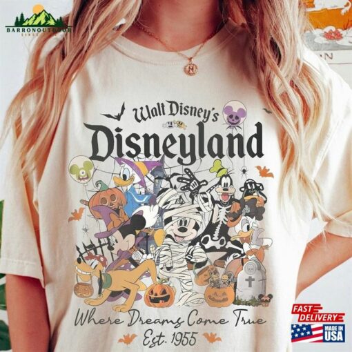 Vintage Disneyland Halloween T-Shirts Trick Or Treat Mickey And Friends Shirt Hoodie Sweatshirt