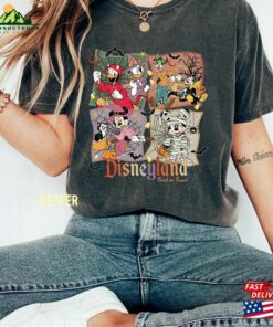 Vintage Disneyland Trick Or Treat Shirt Halloween Mickey And Friends Hoodie Sweatshirt