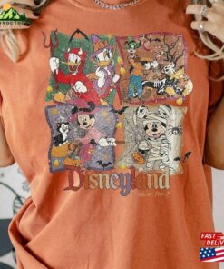 Vintage Disneyland Trick Or Treat Shirt Mickey And Friends Halloween T Shirt Disney Skeleton Tee Birthday Gift Funny Unisex 3