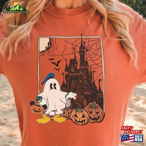 Vintage Donald Duck Ghost Shirt Halloween Magic Kingdom Unisex Classic