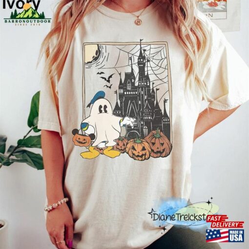 Vintage Donald Duck Ghost Shirt Halloween Magic Kingdom Unisex Classic