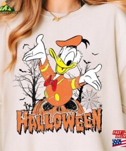 Vintage Donald Pumpkin Halloween Sweatshirt Retro Spooky Season Shirt Not So Scary Unisex T-Shirt