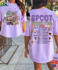 Vintage Epcot Halloween Comfort Color Shirt World Tour Drinking Around The T-Shirt Classic