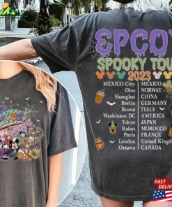 Vintage Epcot Halloween Comfort Color Shirt World Tour Drinking Around The T-Shirt Classic