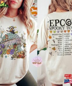 Vintage Epcot Halloween Spooky Tour 2023 Shirt Retro Disney World Mickey And Friend Classic Sweatshirt 3