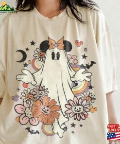 Vintage Floral Mickey Minnie Ghost Halloween Shirt Retro Spooky Season Hoodie T-Shirt 2 Vintage Floral Mickey Minnie Ghost Halloween Shirt Retro Spooky Season Hoodie T Shirt 3