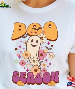 Vintage Ghost T-Shirt Boo Season Retro Halloween Cute Crewneck Classic Sweatshirt