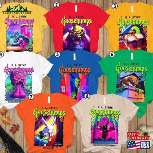 Vintage Goosebumps Sweatshirt Goosebump Horrorland Halloween R L Stine Shirt Retro Classic T-Shirt