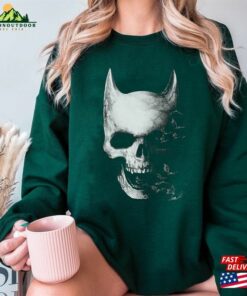 Vintage Halloween Bat Skull Shirt Aesthetic Sweatshirt Unisex 3 Vintage Halloween Bat Skull Shirt Aesthetic Sweatshirt Unisex 4