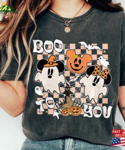 Vintage Halloween Boo To You Comfort Color Shirt Mickey Friends T-Shirt Hoodie