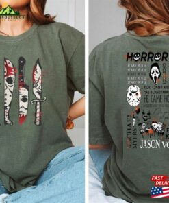 Vintage Halloween Characters The Horror Tour Pumpkin Shirt Universal Studios Nights 2023 Party Hoodie Sweatshirt