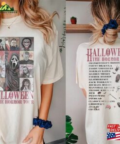 Vintage Halloween Characters The Horror Tour Shirt Universal Studios Nights 2023 Classic T-Shirt