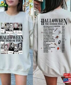 Vintage Halloween Characters The Horror Tour Shirt Universal Studios Nights 2023 In My Era Sweatshirt Hoodie 3