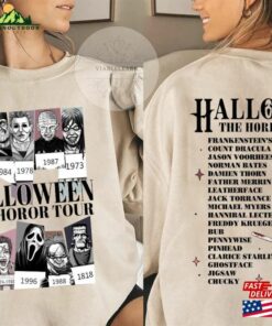 Vintage Halloween Characters The Horror Tour Shirt Universal Studios Nights 2023 In My Era Sweatshirt Hoodie 4