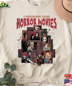 Vintage Halloween Characters The Horror Tour Shirt Universal Studios Nights 2023 Sweatshirt Classic