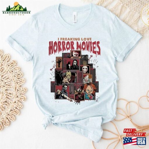 Vintage Halloween Characters The Horror Tour Shirt Universal Studios Nights 2023 Sweatshirt Classic