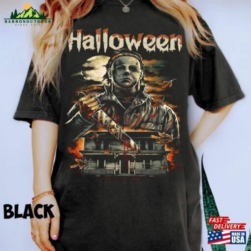 Vintage Halloween Myers Comfort Colors Shirt Retro Horror Movie Michael Classic Sweatshirt