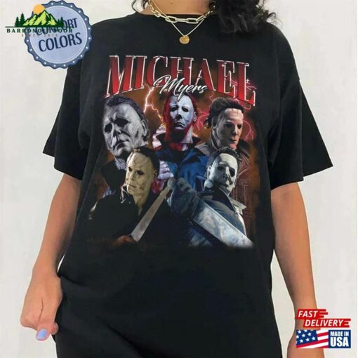 Vintage Halloween Shirt Michael Myers Horror 90S T-Shirt Movie Sweatshirt Classic