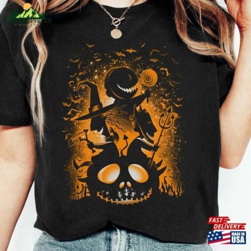 Vintage Halloween Spooky Shirt Trick Or Treat Night Before Christmas Movie T-Shirt Hoodie