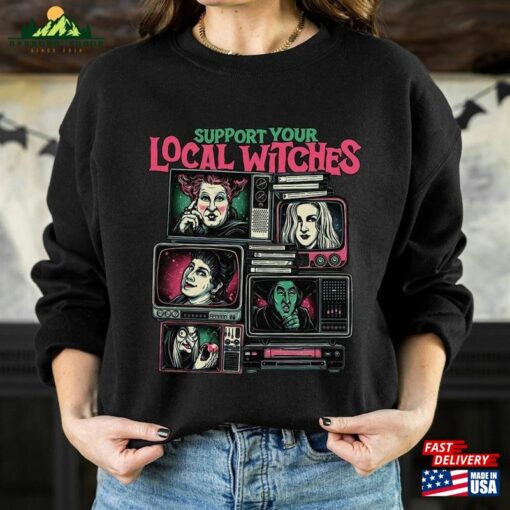 Vintage Halloween The Sanderson Sisters Comfort Color Shirt Witch Hocus Pocus Unisex Sweatshirt Classic