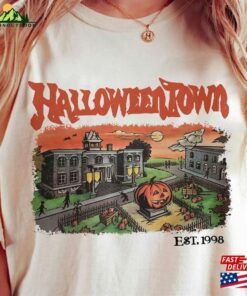 Vintage Halloween Town Est 1998 Comfort Colors Shirt Halloweentown Pumpkin T-Shirt Hoodie