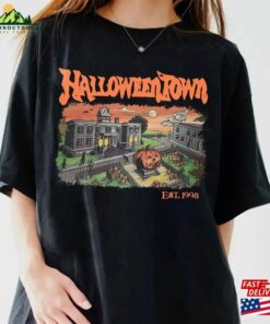 Vintage Halloween Town Est 1998 Shirt Pumpkin Halloweentown Party Classic Unisex