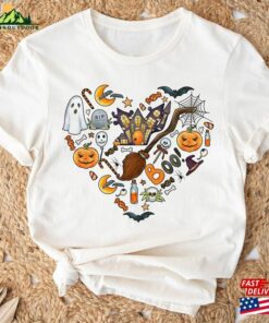 Vintage Heart Halloween Pumpkin Ghost Shirt Funny Gift Get Spookily Sweatshirt Classic 2 Vintage Heart Halloween Pumpkin Ghost Shirt Funny Gift Get Spookily Sweatshirt Classic 3