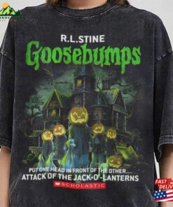 Vintage Horror Goosebumps Comfort Colors Shirt Halloween Jack O’Lantern One Day At Horrorland Hoodie Sweatshirt