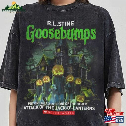 Vintage Horror Goosebumps Comfort Colors Shirt Halloween Jack O’Lantern One Day At Horrorland Hoodie Sweatshirt