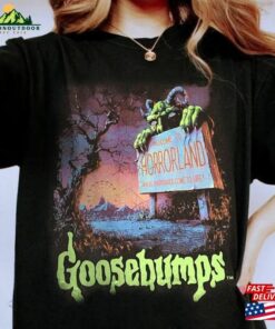 Vintage Horror Goosebumps Shirt One Day At Horrorland Shirts Rl Stine T-Shirt Unisex