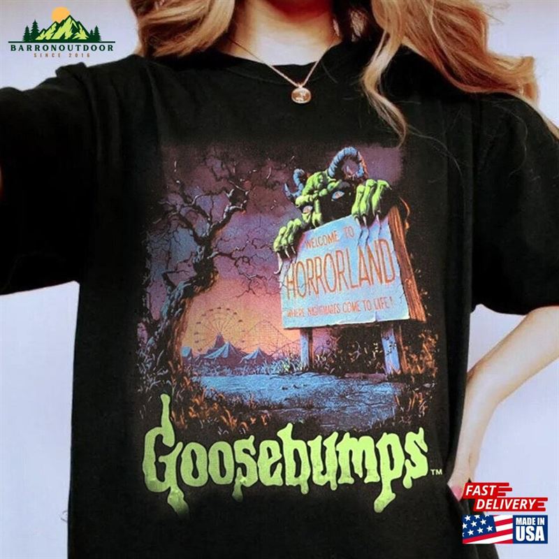 Vintage Horror Goosebumps Shirt One Day At Horrorland Shirts Rl Stine T-Shirt Unisex Vintage Horror Goosebumps Shirt One Day At Horrorland Shirts Rl Stine T-Shirt Unisex