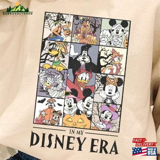 Vintage In My Disney Era Halloween Shirt Mickey And Friends 2023 Party Hoodie Sweatshirt