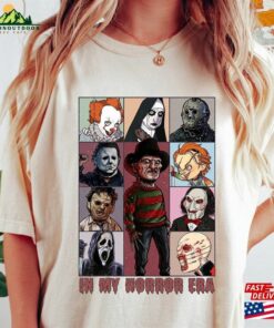 Vintage In My Horror Era Shirt Halloween Characters Movie Unisex Classic Vintage In My Horror Era Shirt Halloween Characters Movie Unisex Classic