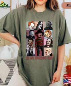 Vintage In My Horror Era Shirt Halloween Characters Movie Unisex Classic 4