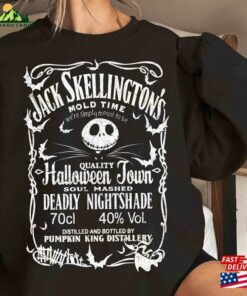 Vintage Jack Skellington Brewery Whiskey Halloween Unisex T-Shirt Nightmare Before Christmas Tee Oogie Boogie Hoodie Sweatshirt