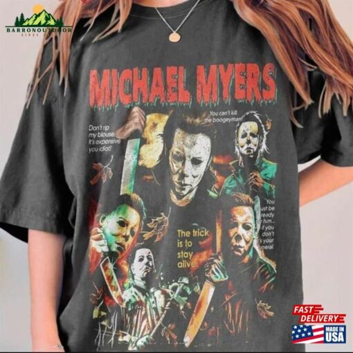 Vintage Michael 90S Shirt Halloween Unisex Sweatshirt Myers Crewneck Hoodie