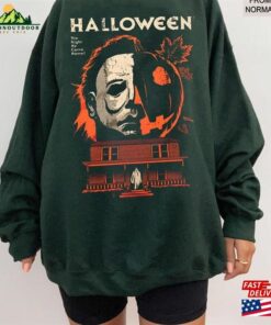 Vintage Michael Myers Halloween Crewneck Sweatshirt Pumkin Unisex Tee Classic