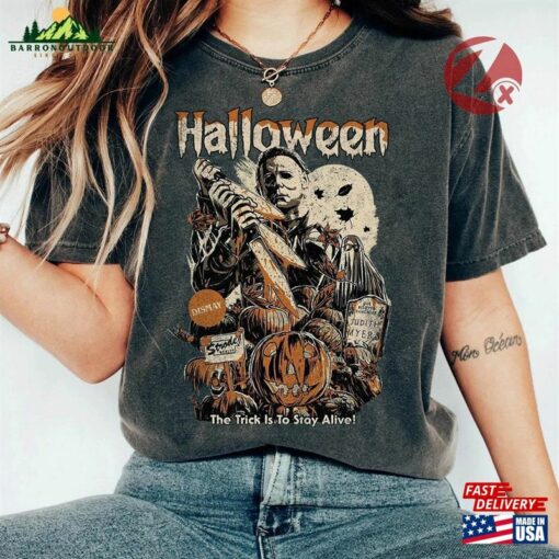 Vintage Michael Myers Halloween Crewneck Sweatshirt T-Shirt Horror Movies Tee