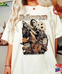 Vintage Michael Myers Halloween Crewneck Sweatshirt T Shirt Horror Movies Tee 3