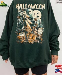 Vintage Michael Myers Halloween Crewneck Sweatshirt T Shirt Horror Movies Tee Classic 3