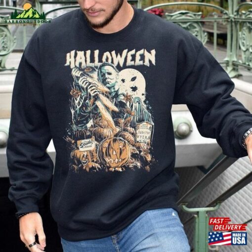 Vintage Michael Myers Halloween Crewneck Sweatshirt T-Shirt Horror Movies Tee Hoodie