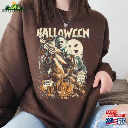 Vintage Michael Myers Halloween Crewneck Sweatshirt T-Shirt Horror Movies Tee Hoodie