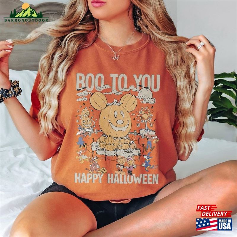 Vintage Mickey And Friends Halloween Comfort Colors Shirt Boo To You Happy Unisex Sweatshirt Vintage Mickey And Friends Halloween Comfort Colors Shirt Boo To You Happy Unisex Sweatshirt