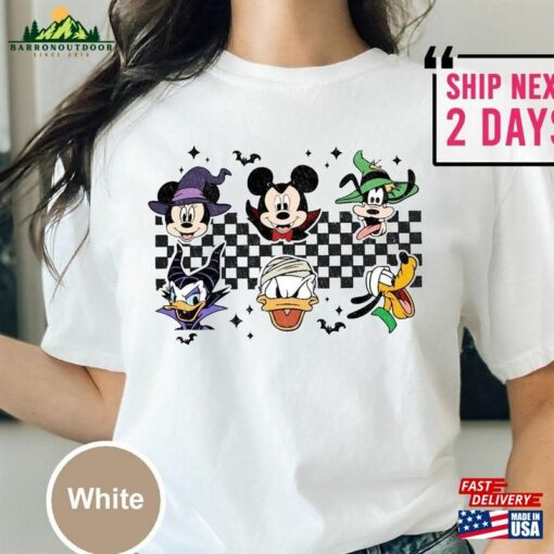 Vintage Mickey And Friends Halloween Retro Disney Shirt Women Disneyworld Classic T-Shirt