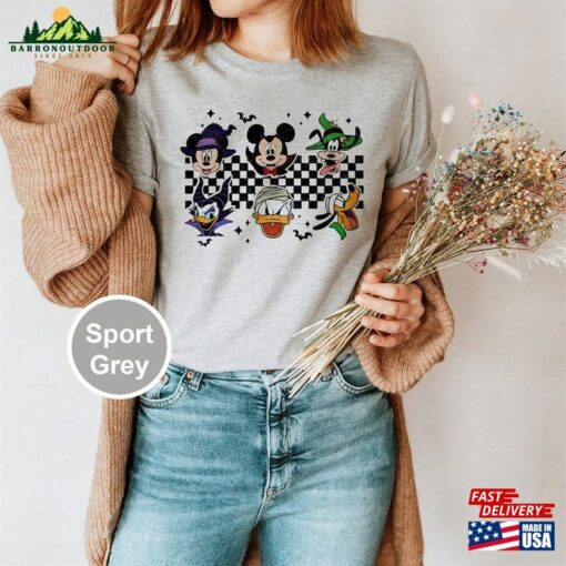 Vintage Mickey And Friends Halloween Retro Disney Shirt Women Disneyworld Classic T-Shirt