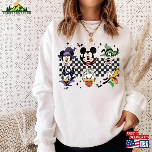 Vintage Mickey And Friends Halloween Retro Disney Shirt Women Disneyworld Classic T-Shirt