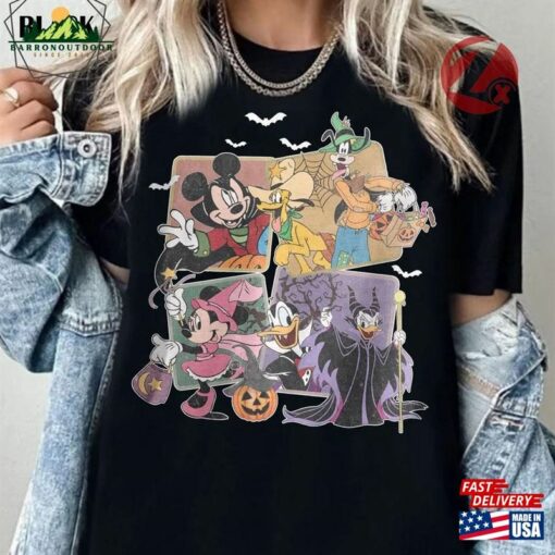 Vintage Mickey And Friends Halloween Shirt Retro Sweatshirt Classic