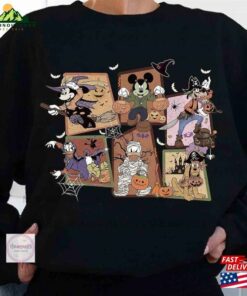 Vintage Mickey And Friends Sweater Disney Halloween Maching T-Shirt Sweatshirt