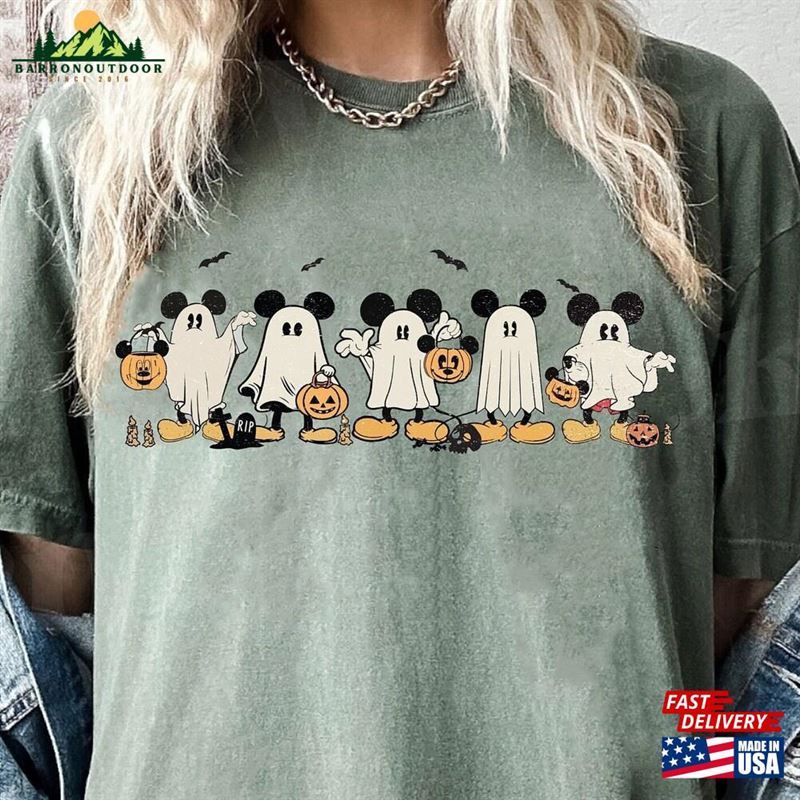 Vintage Mickey Ghost Halloween Comfort Colors Shirt Disney Pumpkin Sweatshirt T-Shirt Vintage Mickey Ghost Halloween Comfort Colors Shirt Disney Pumpkin Sweatshirt T-Shirt